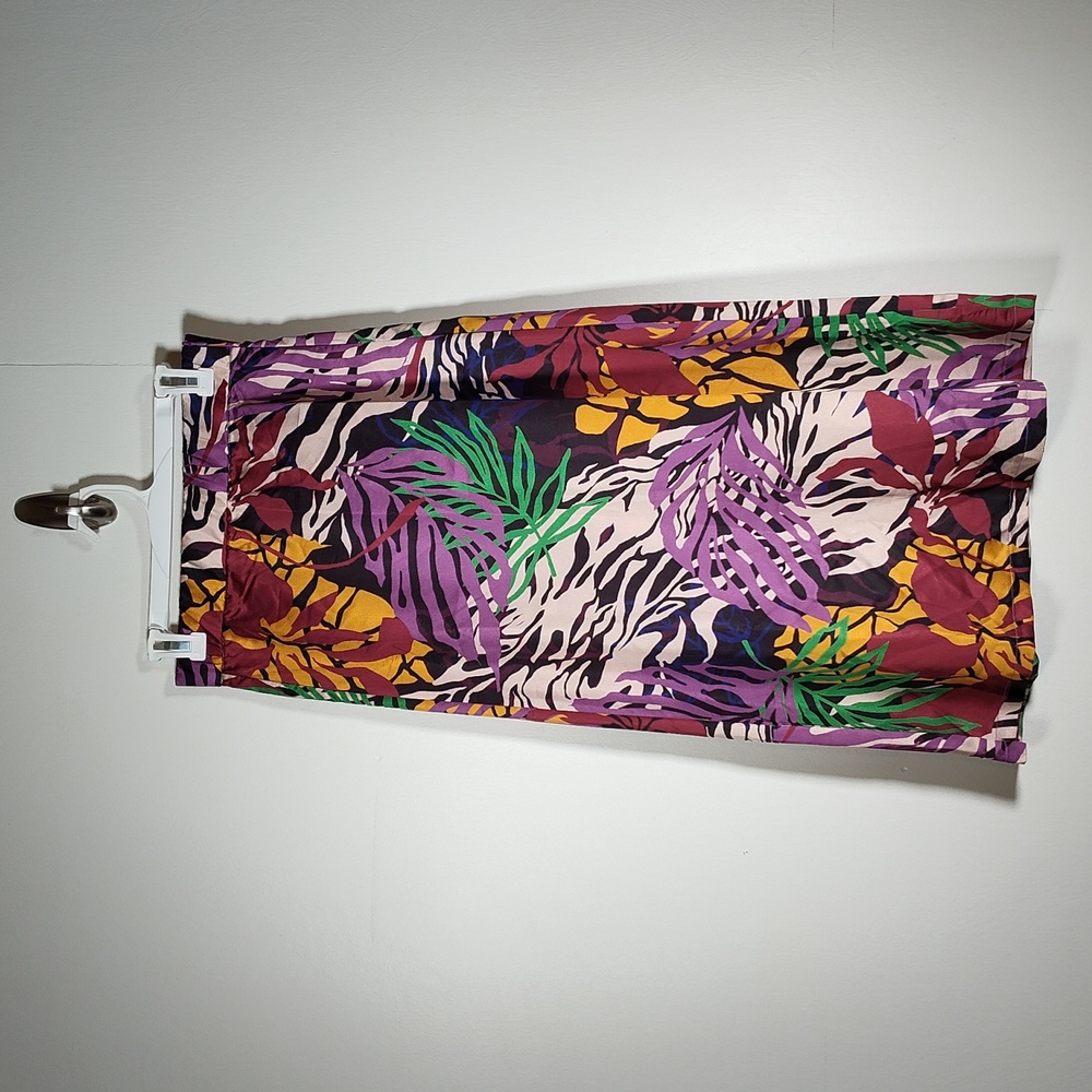 NWT Umgee Tropical Floral Midi Skirt S‎